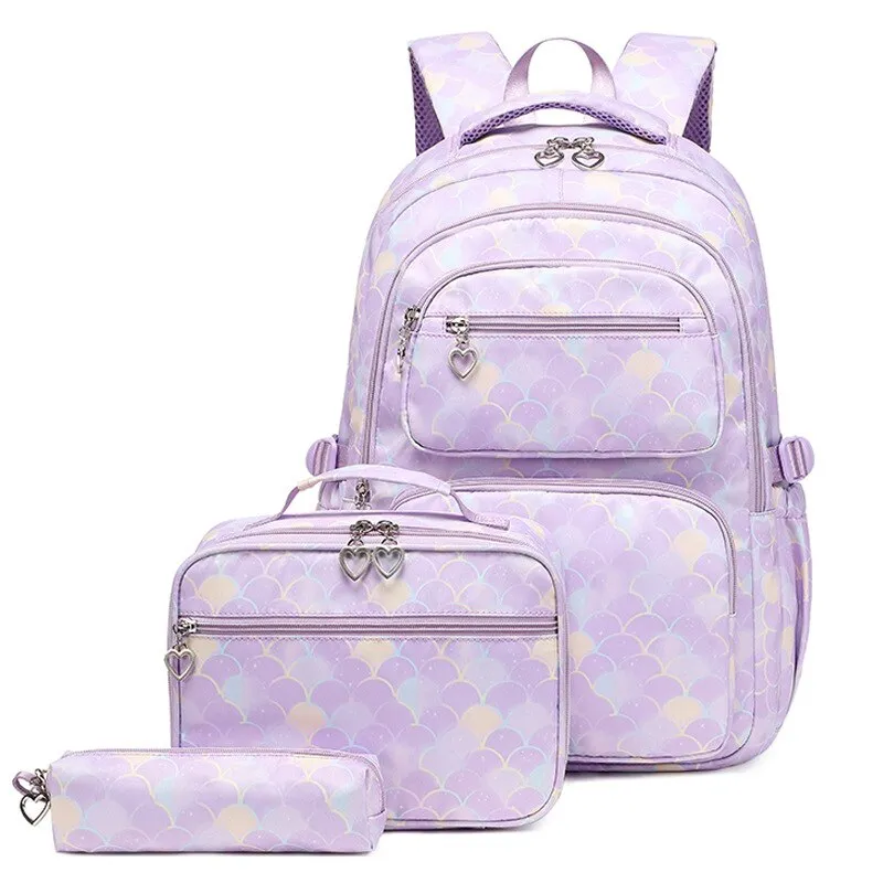 3 Pcs/Set Mermaid Backpack