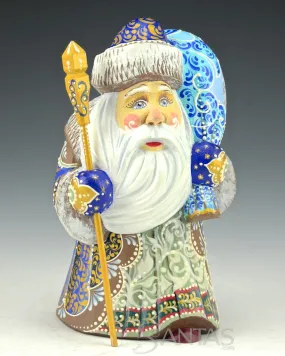 5 inch Russian Santa with Sunrise Scene