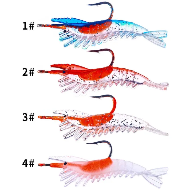 5 PCS / Bag HENGJIA SO077 6cm 3g Lead Wrapped Shrimp Soft Lure Sea Bass Fake Lure(2)