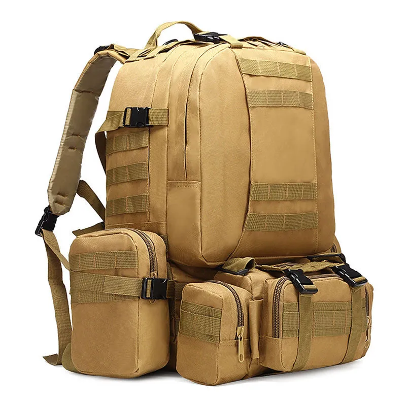 55L Tactical Backpack Molle Pouches For Traveling Jy-41