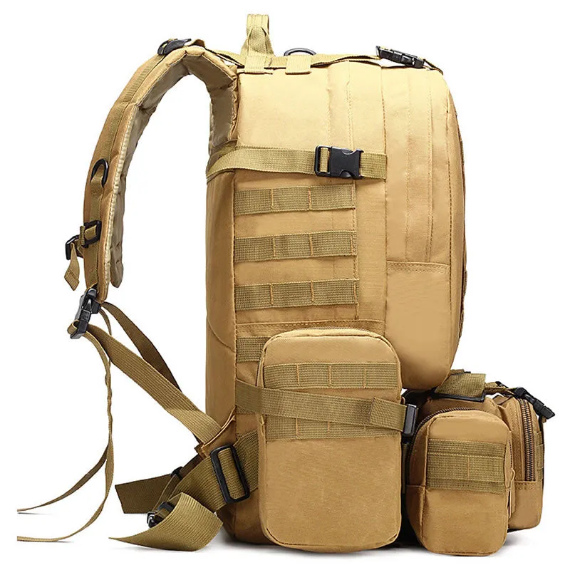 55L Tactical Backpack Molle Pouches For Traveling Jy-41