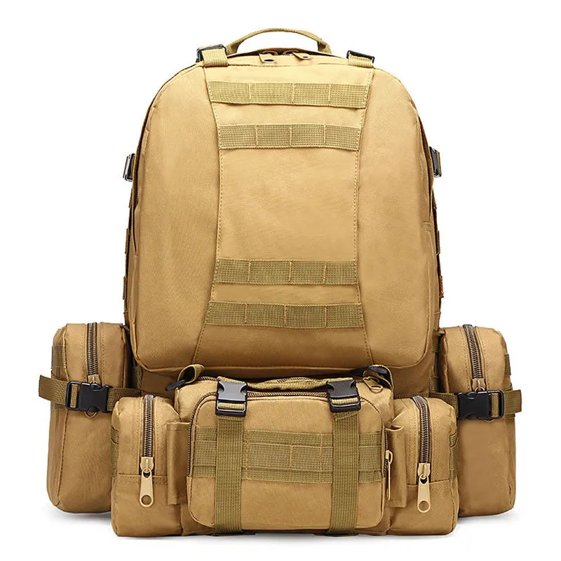 55L Tactical Backpack Molle Pouches For Traveling Jy-41