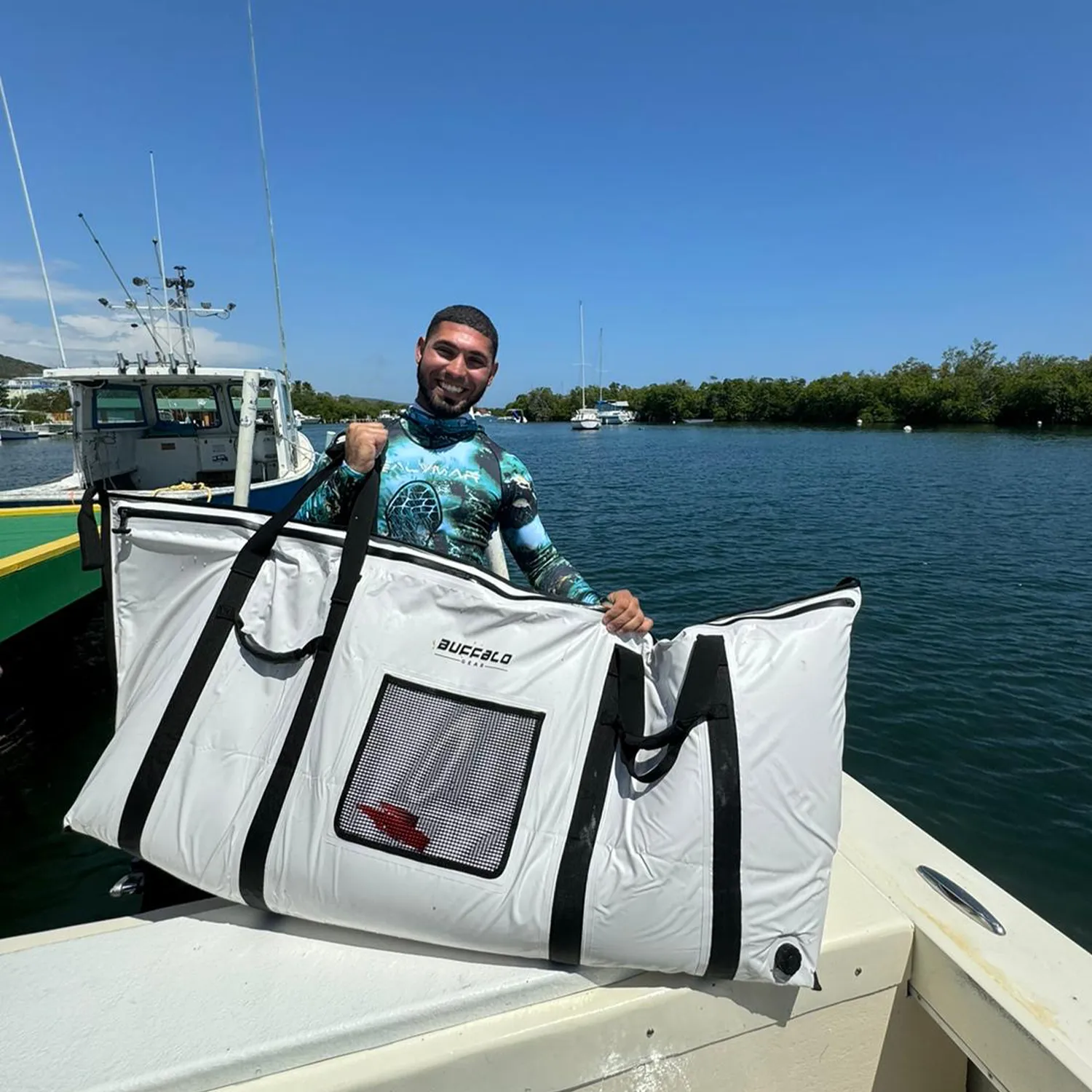 60x20'' Collapsible Fish Cooler Bag With YKK Zipper