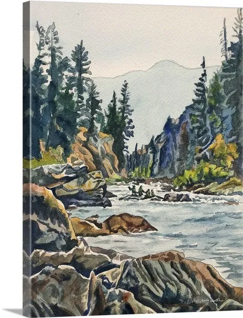 A "Middlefork Splashes" -  Giclée art print of  the Middlefork of the Salmon River