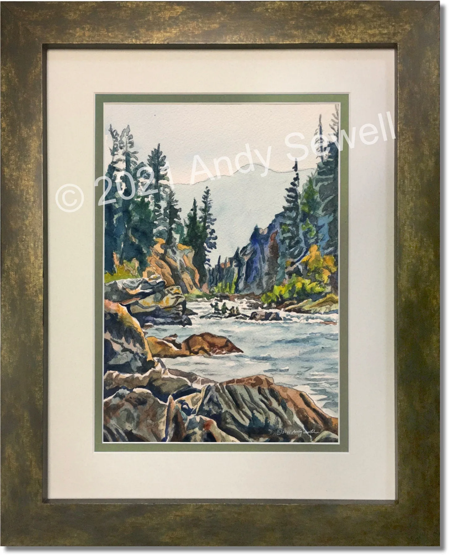 A "Middlefork Splashes" -  Giclée art print of  the Middlefork of the Salmon River