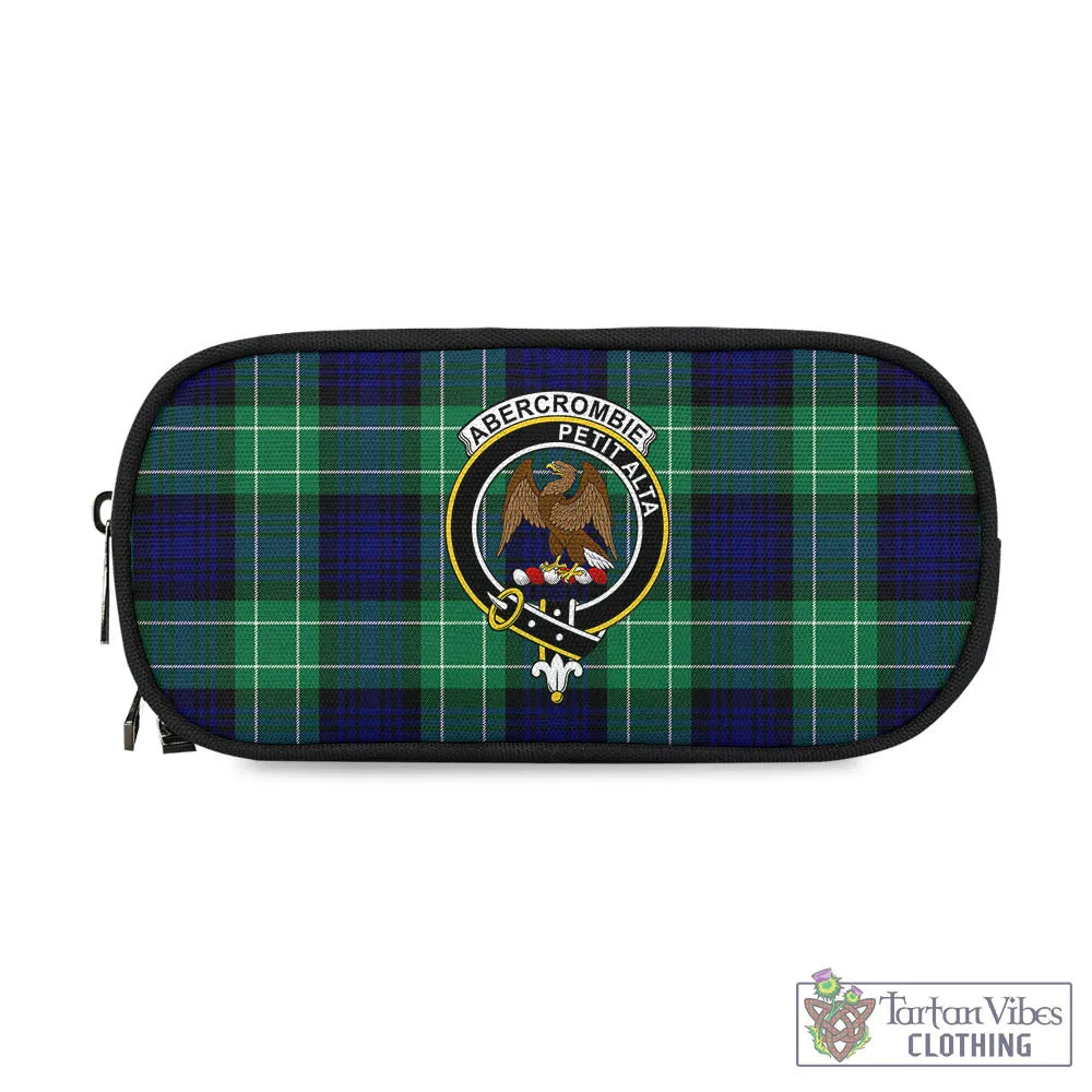 Abercrombie Tartan Pen and Pencil Case with Family Crest