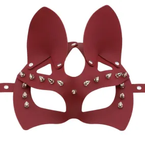 Adjustable Studded Cat Mask