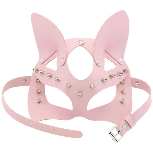 Adjustable Studded Cat Mask