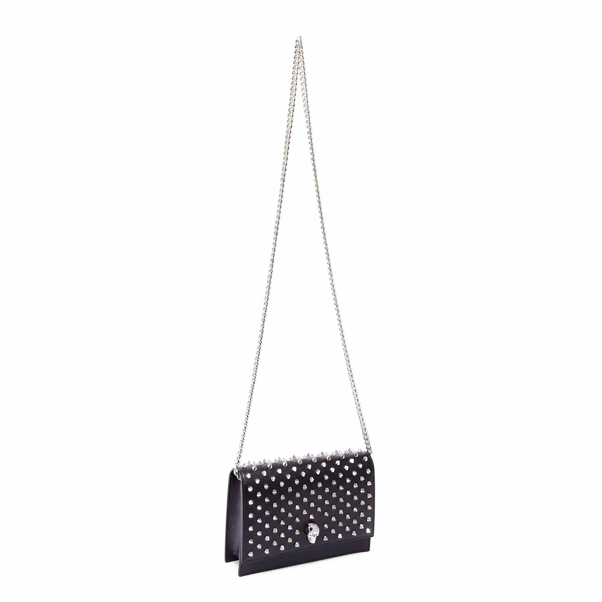 Alexander McQueen Studded Skull Plaque Shoulder Bag