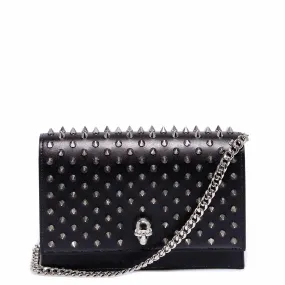 Alexander McQueen Studded Skull Plaque Shoulder Bag