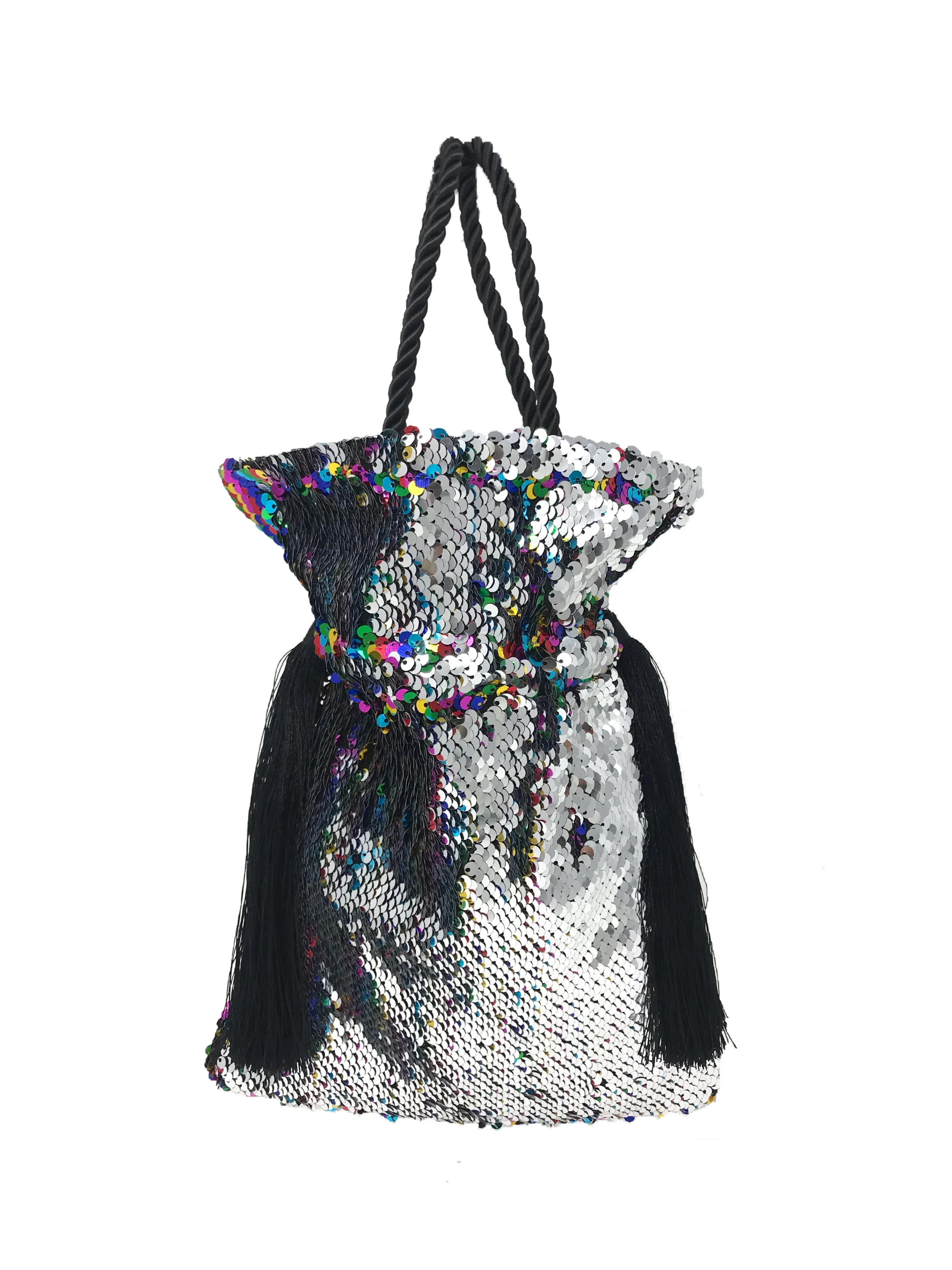 Amaya bag rainbow silver