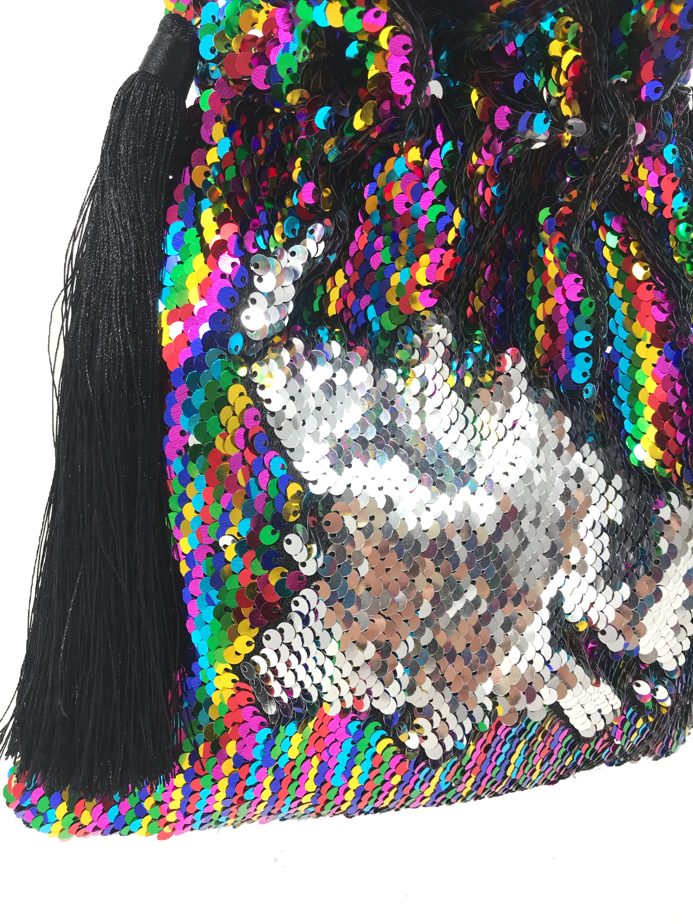 Amaya bag rainbow silver