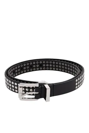 Atlas Black Studded Leather Belt