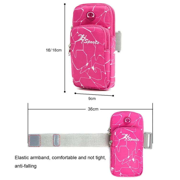 B090 Outdoor Sports Waterproof Arm Bag Climbing Fitness Running Mobile Phone Bag(Large Blue)