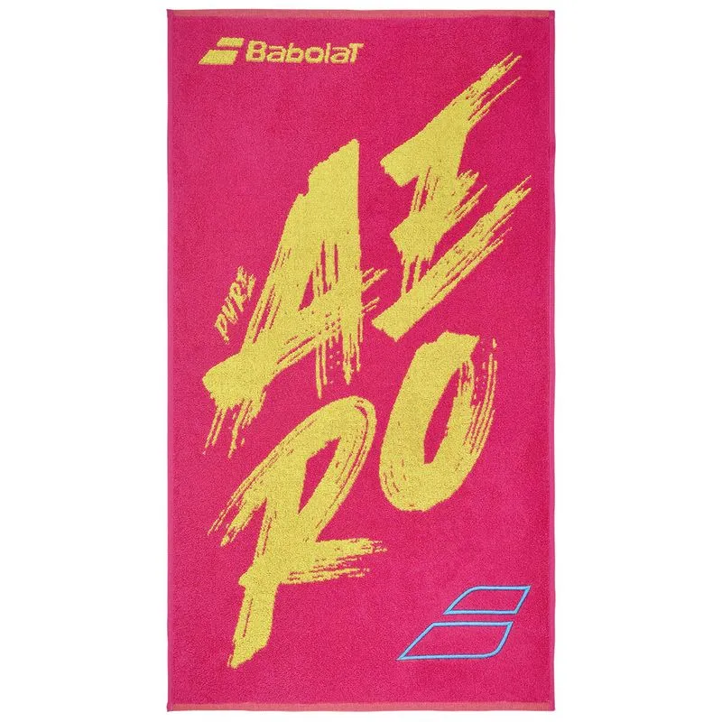 Babolat Aero Medium Tennis Towel Pink Yellow