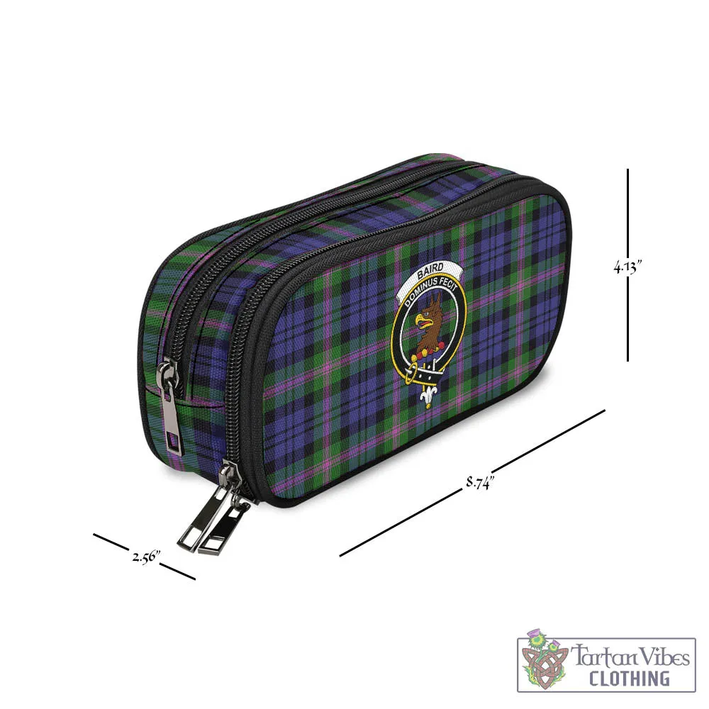 Baird Modern Tartan Pen and Pencil Case with Family Crest