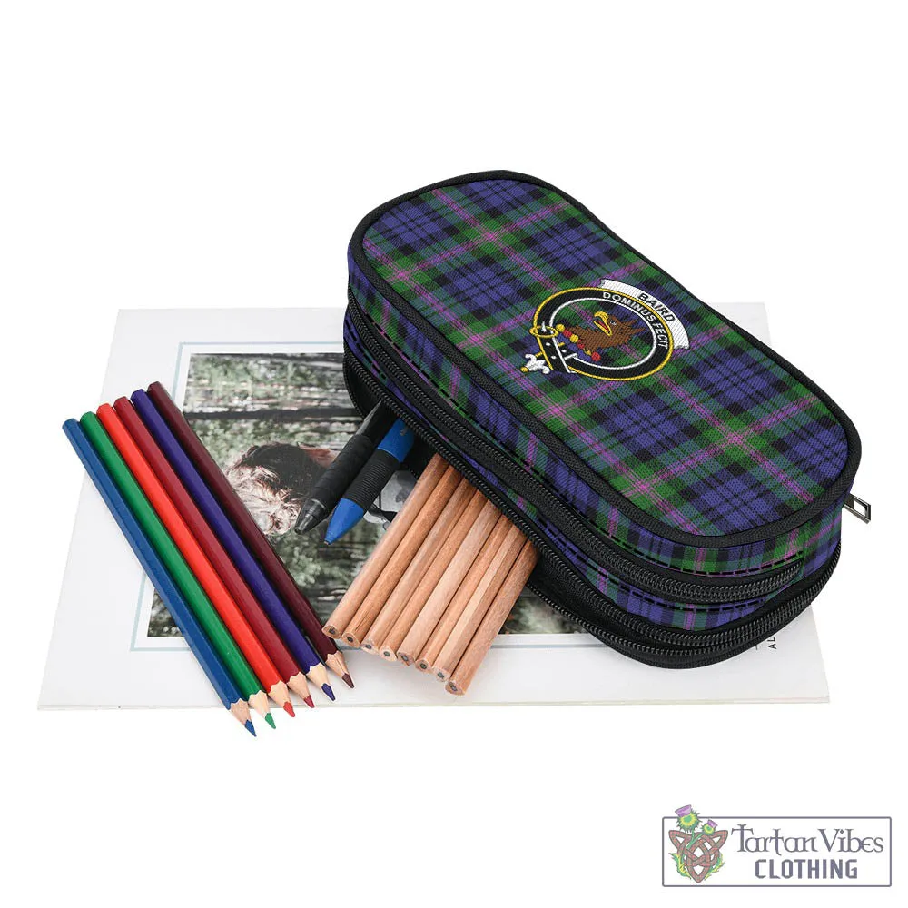 Baird Modern Tartan Pen and Pencil Case with Family Crest