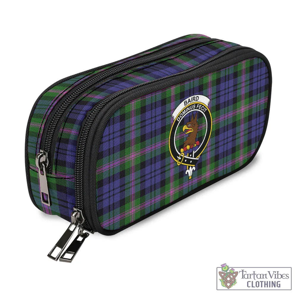 Baird Modern Tartan Pen and Pencil Case with Family Crest