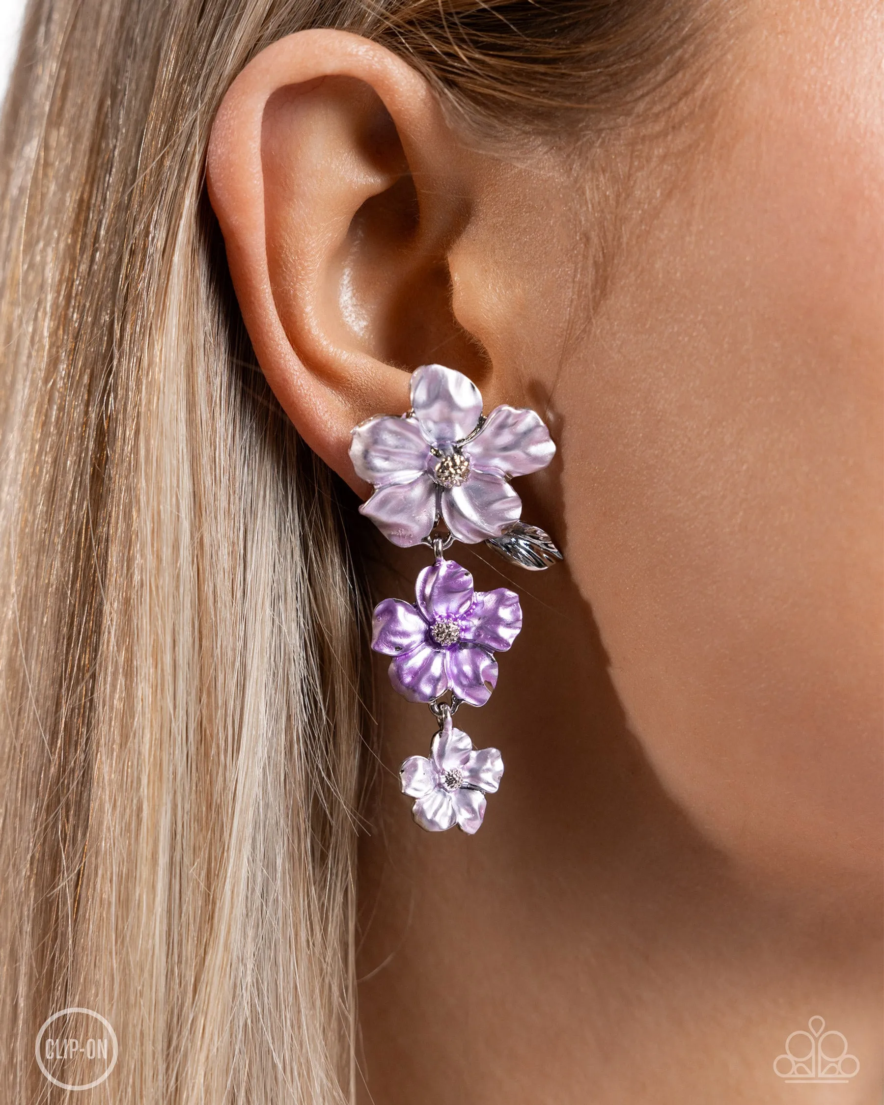 Balanced Bouquet - Purple Earrings