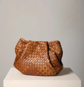 Bali Mini Knotted Bag - Caramel Woven