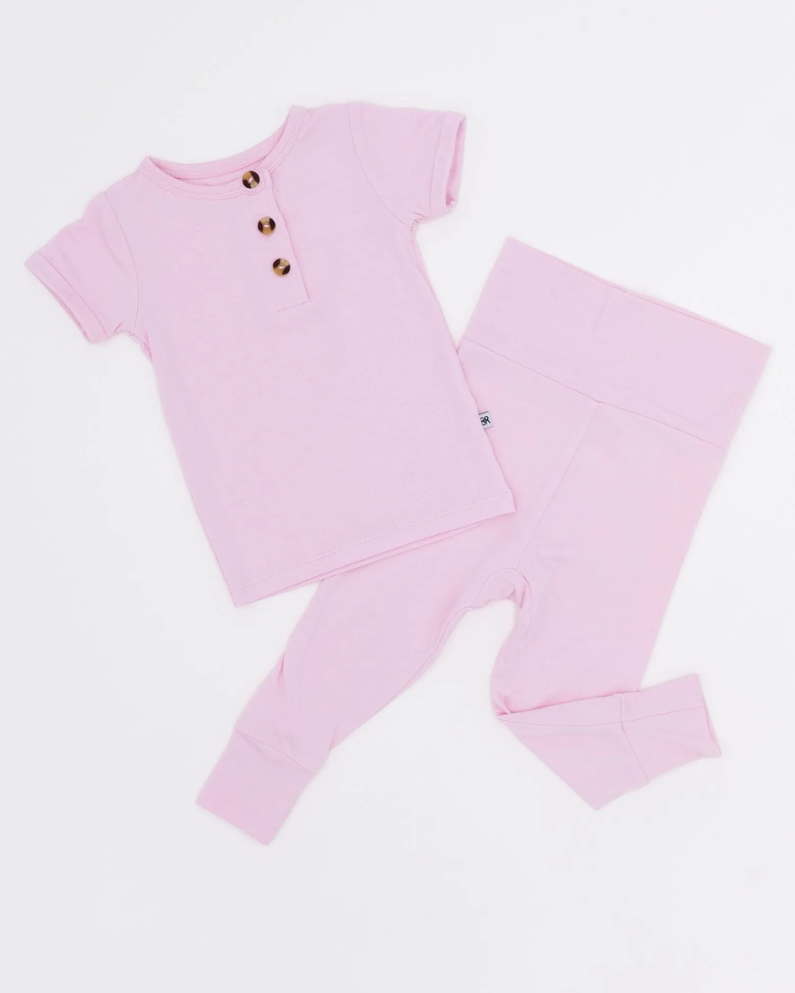 Ballet Short Sleeve Two-Piece Button Set