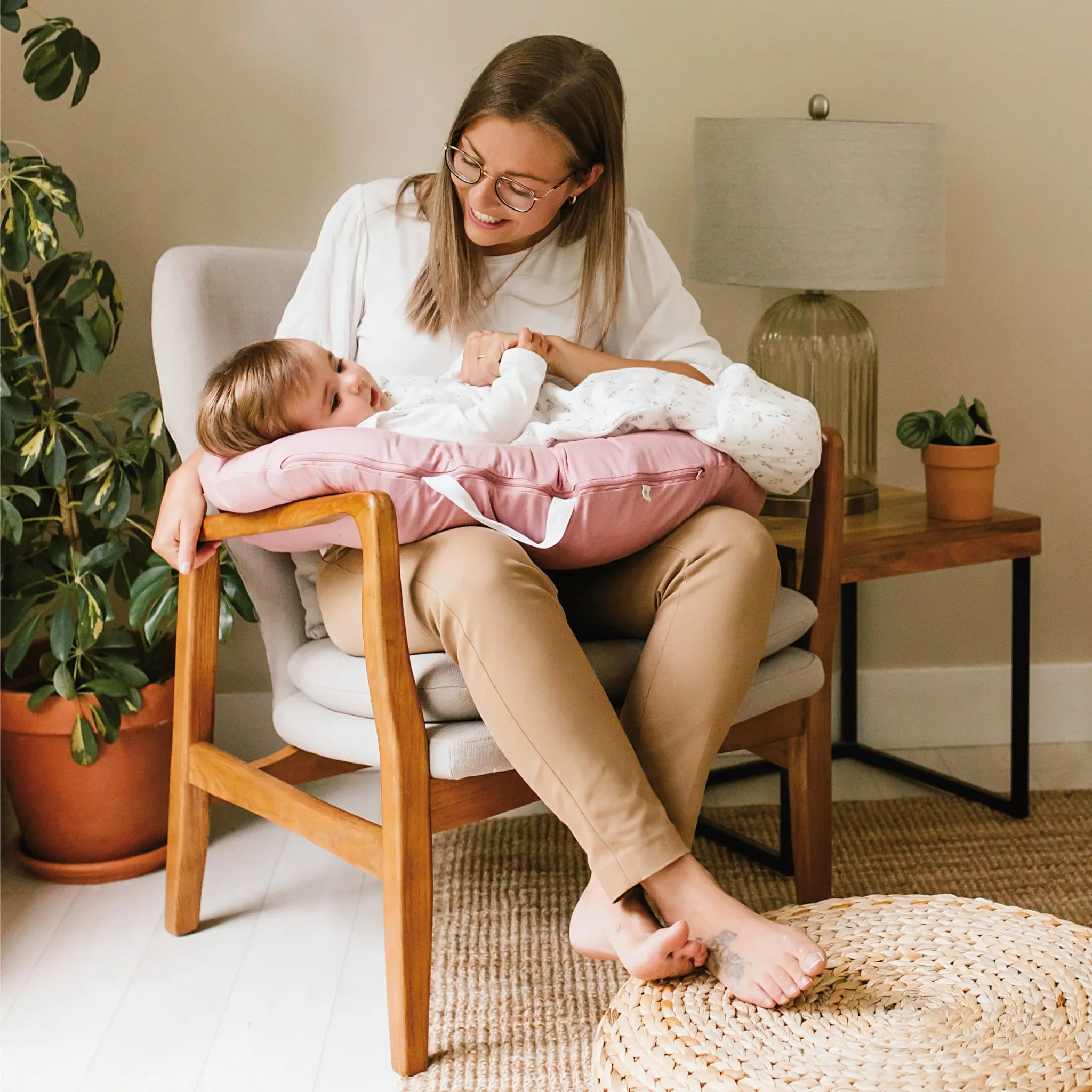 Bamboo nursing pillow - Lotus