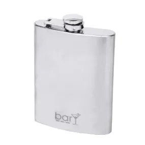 BarY3 8 oz Silver Stainless Steel Flask