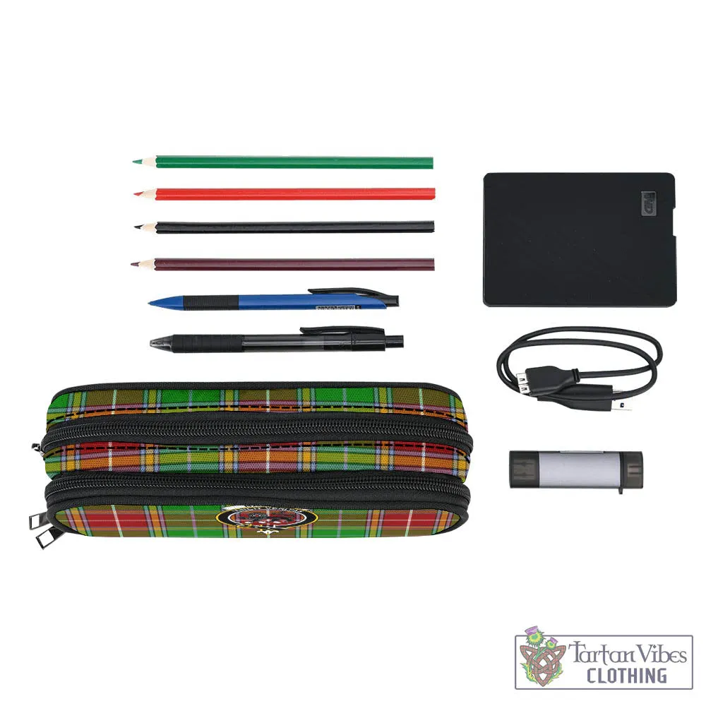 Baxter Modern Tartan Pen and Pencil Case with Family Crest