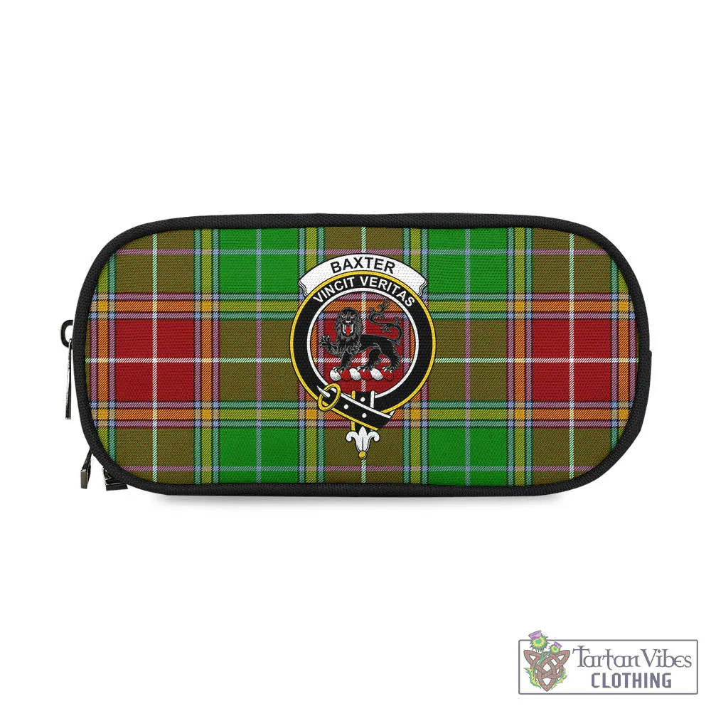 Baxter Modern Tartan Pen and Pencil Case with Family Crest