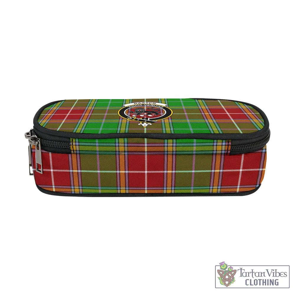 Baxter Modern Tartan Pen and Pencil Case with Family Crest