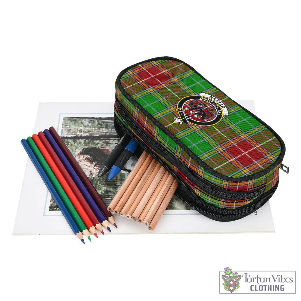 Baxter Modern Tartan Pen and Pencil Case with Family Crest