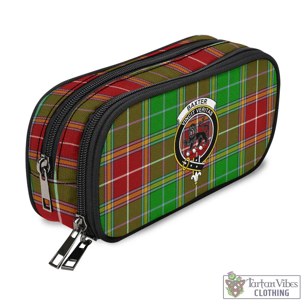 Baxter Modern Tartan Pen and Pencil Case with Family Crest