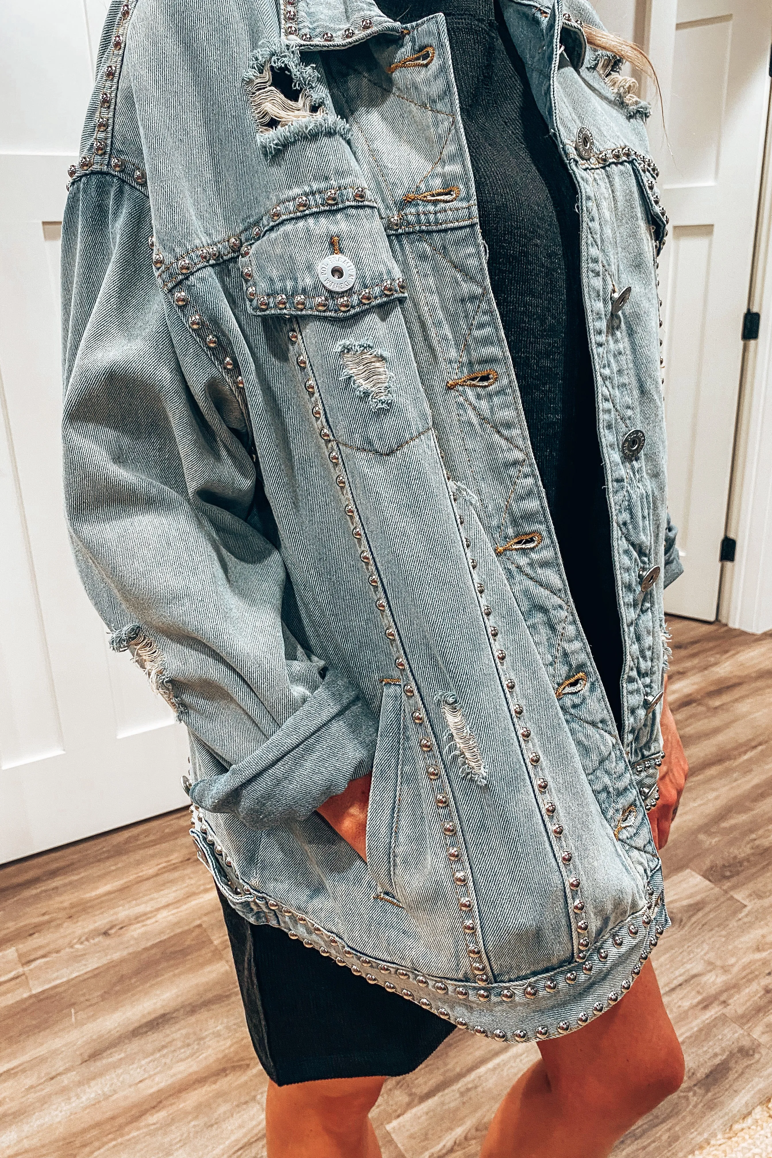 Beckett Studded Denim Jacket