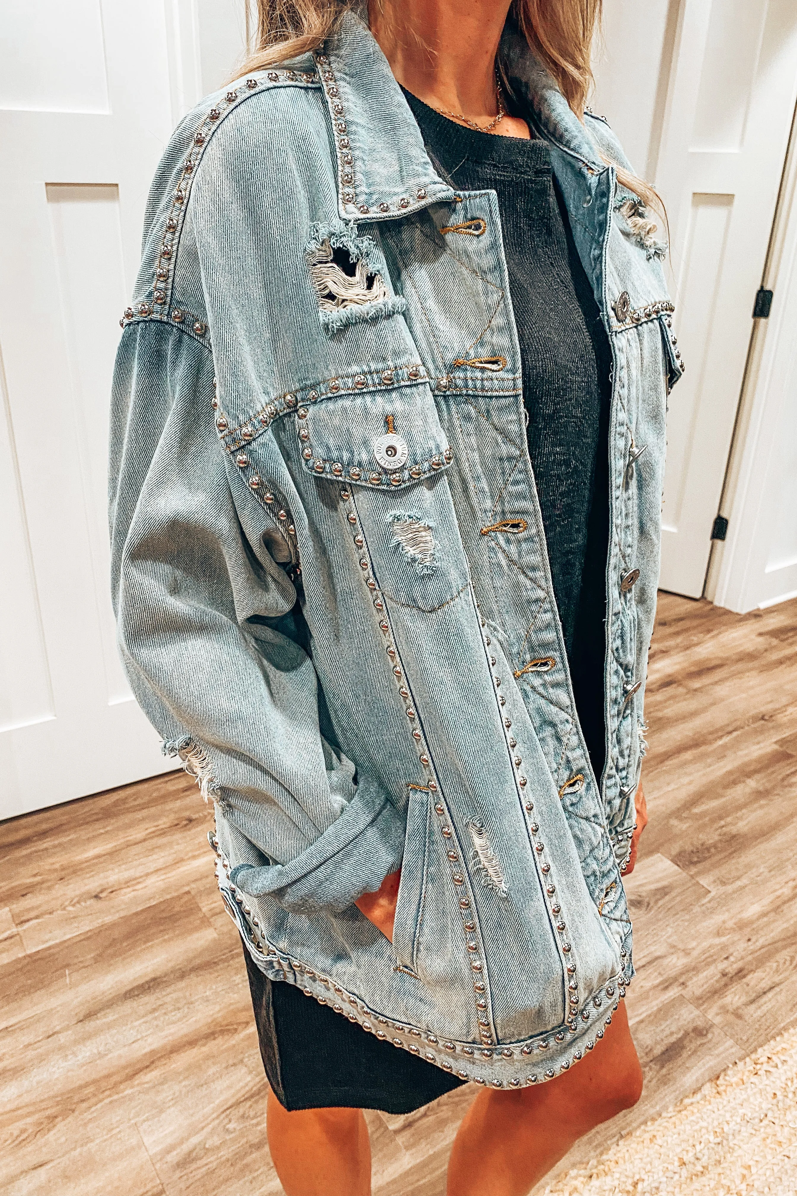 Beckett Studded Denim Jacket