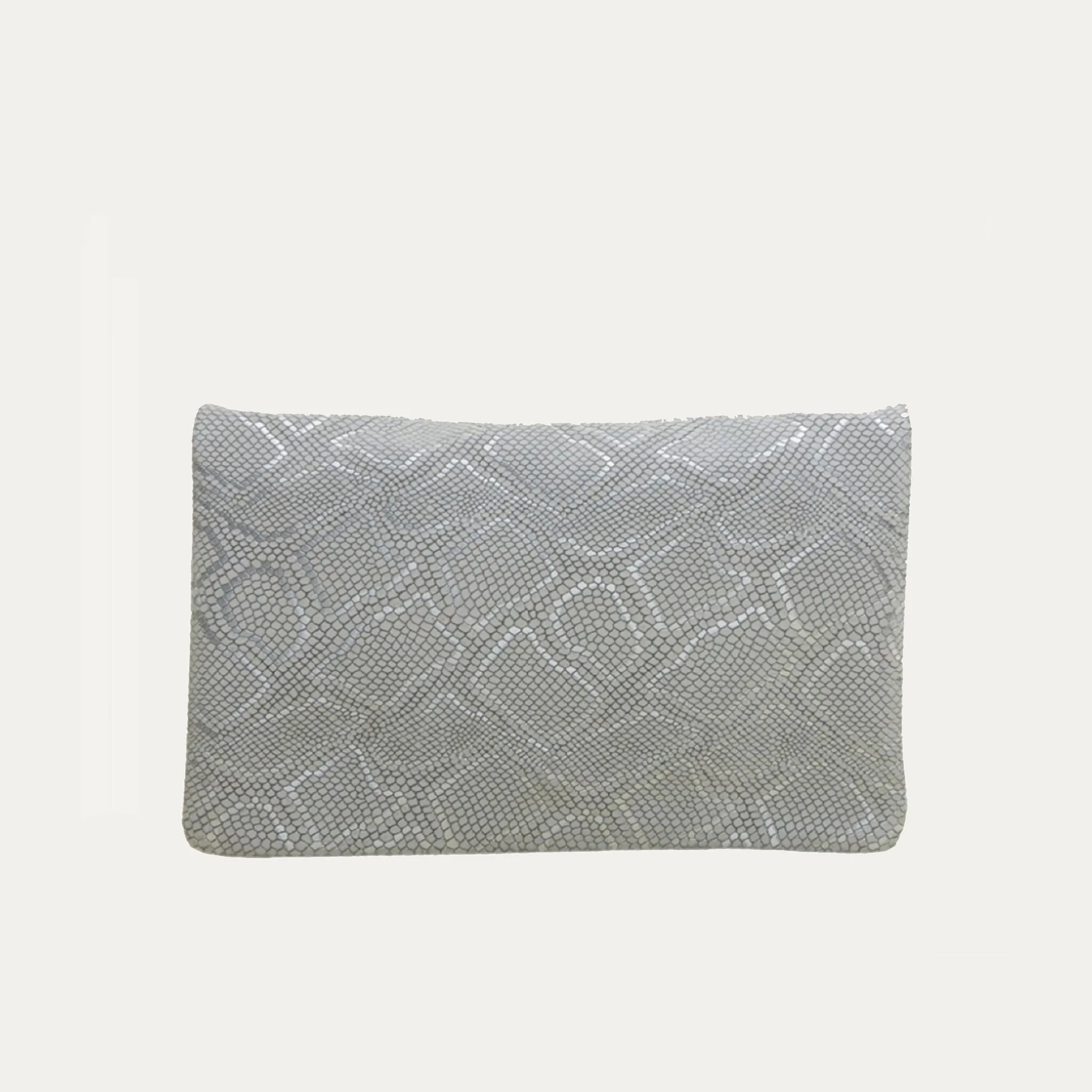 Belt Bag | Silver and White Snake Print "The Winfrey"