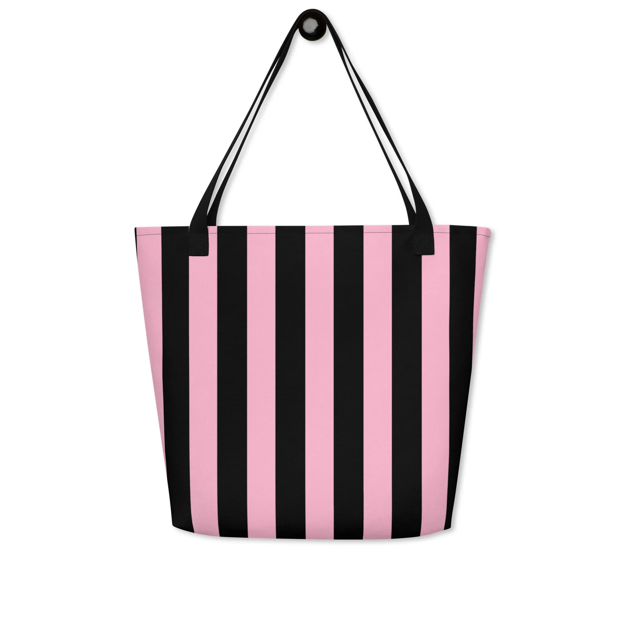 Bethany Large Shopper Tote Bag in Cotton Candy Mark Stripe | Pinup Couture Relaxed