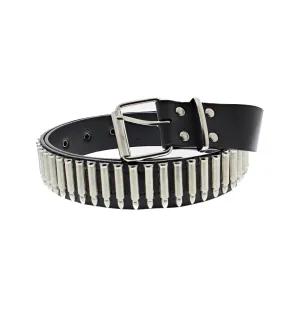 Black PU Belt with Bullets