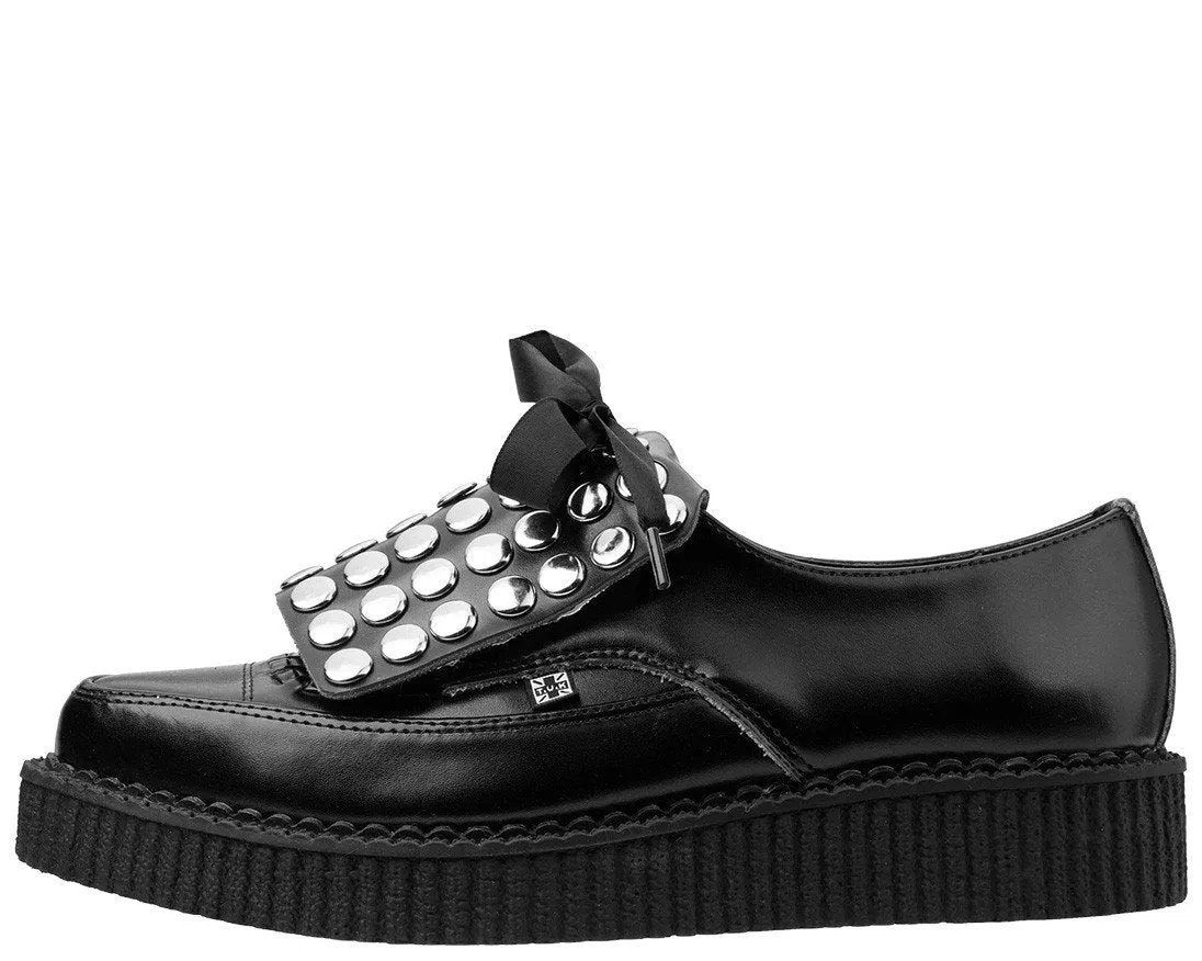 Black Studded Kilt Pointed Creeper