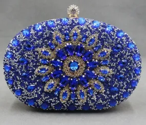 Bling Rhinestones Women Evening Clutch Bag Wedding Crystal Handbag