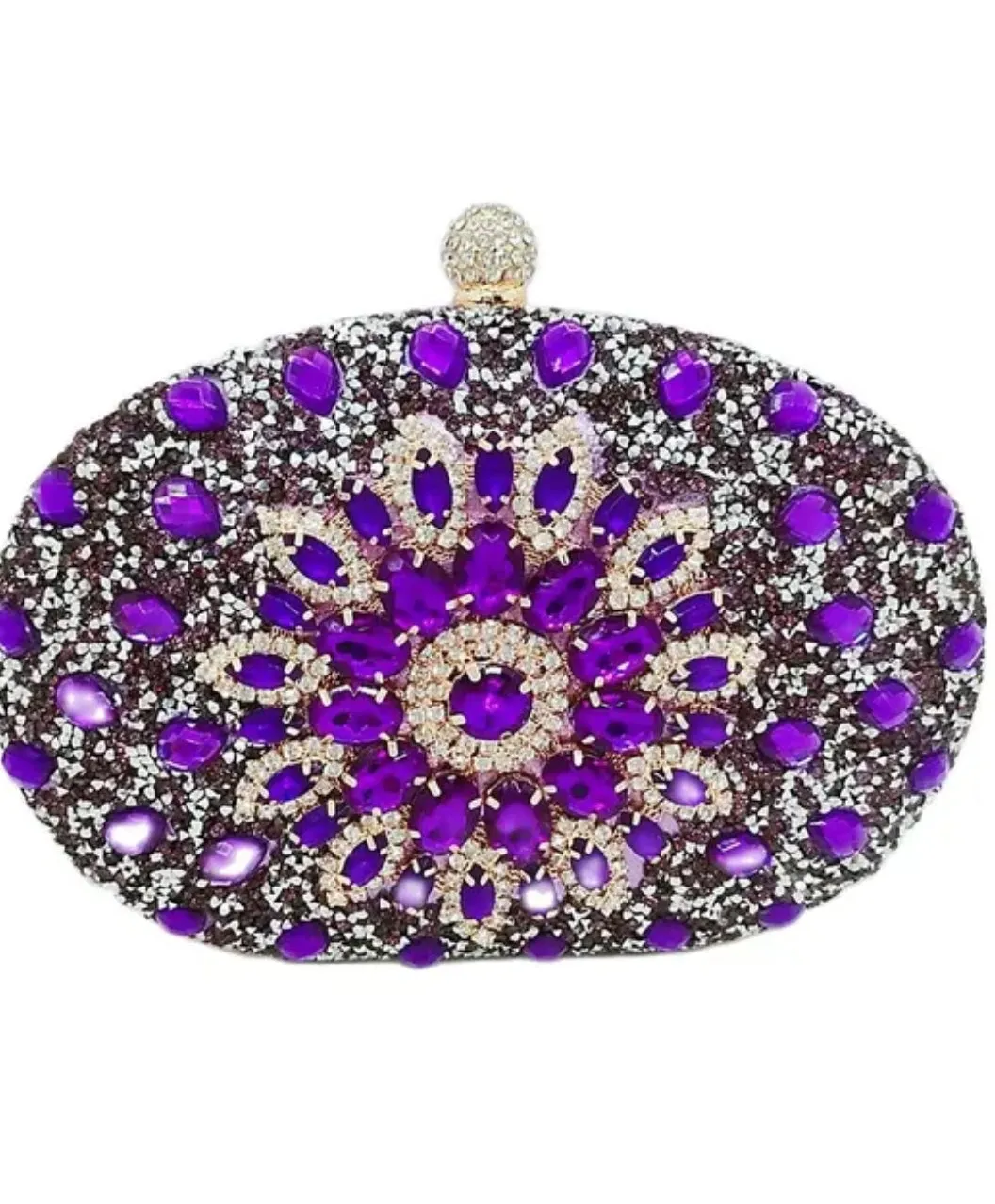 Bling Rhinestones Women Evening Clutch Bag Wedding Crystal Handbag