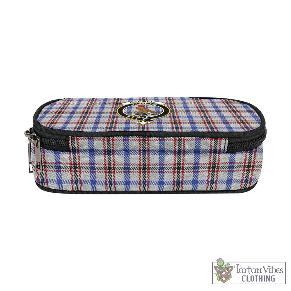 Boswell Tartan Pen and Pencil Case with Family Crest