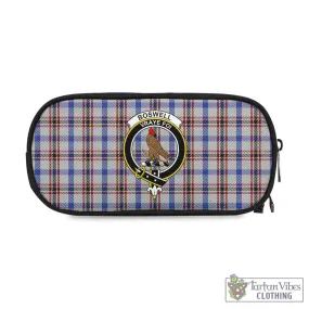 Boswell Tartan Pen and Pencil Case with Family Crest