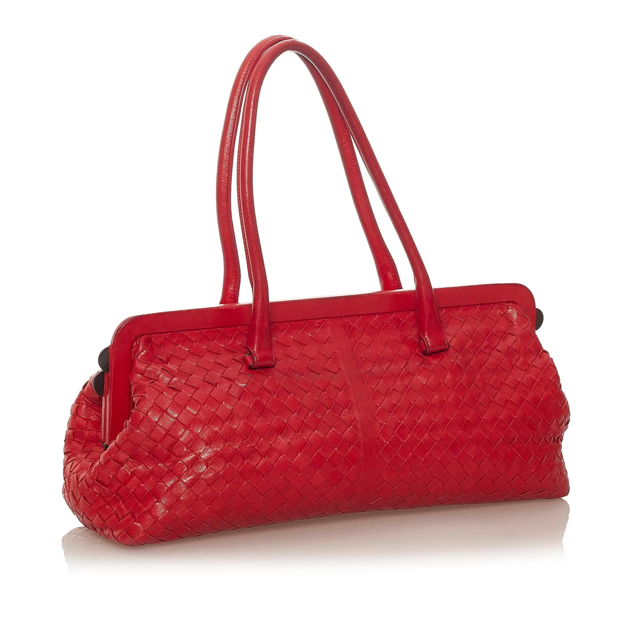 Bottega Veneta Intrecciato Leather Handbag (SHG-28134)