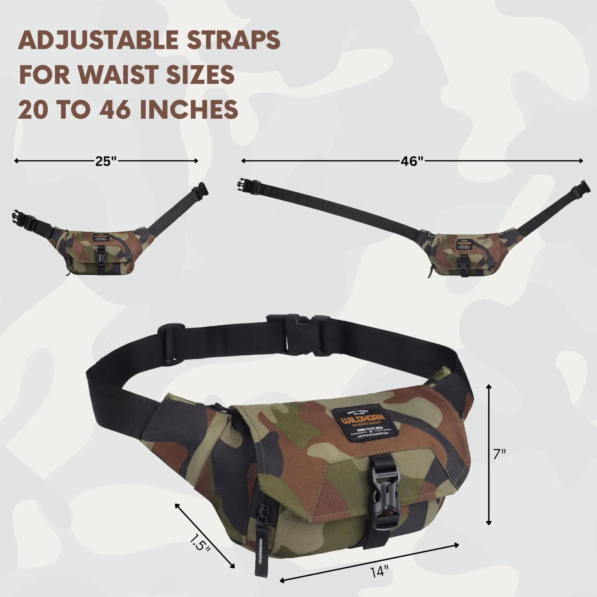 BRAMPTON Waist Bag for Men Women