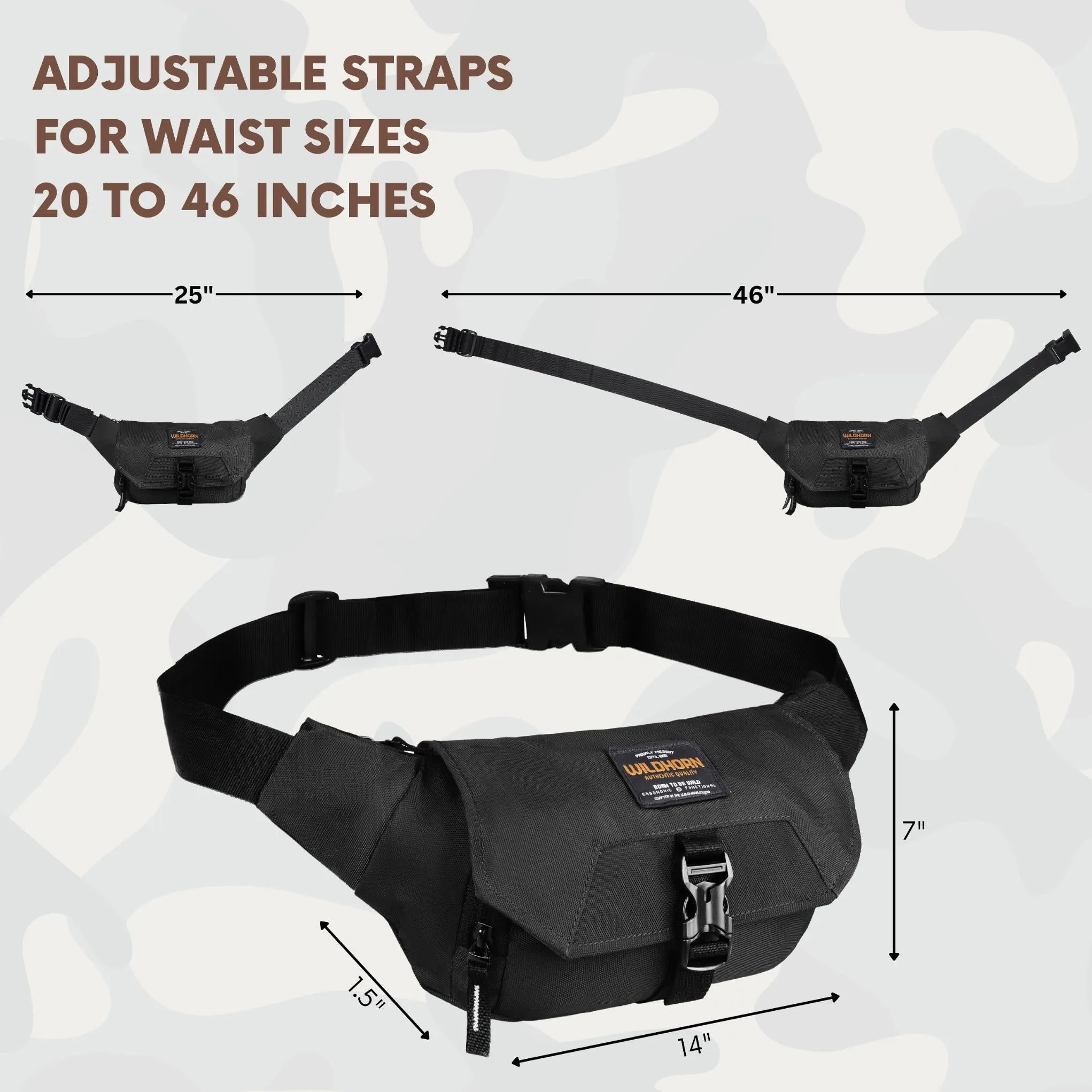 BRAMPTON Waist Bag for Men Women