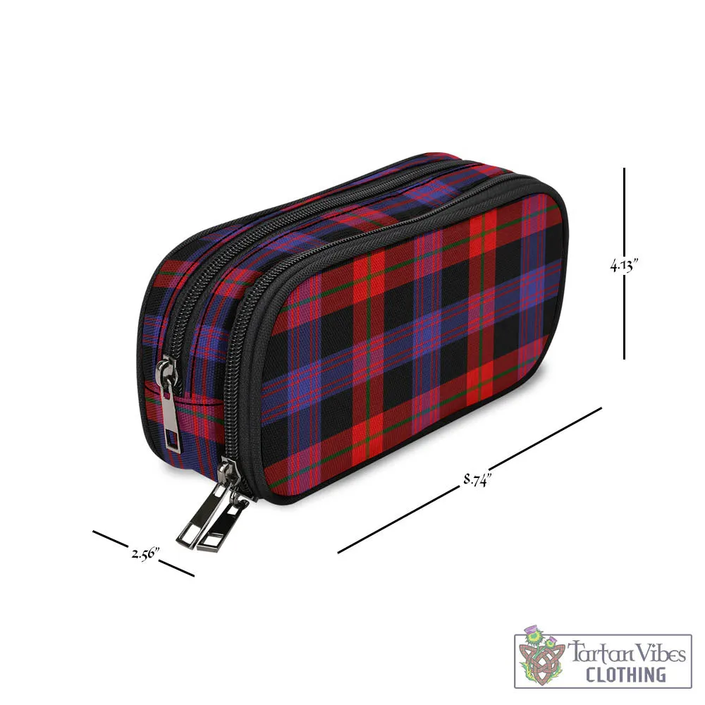 Broun Modern Tartan Pen and Pencil Case