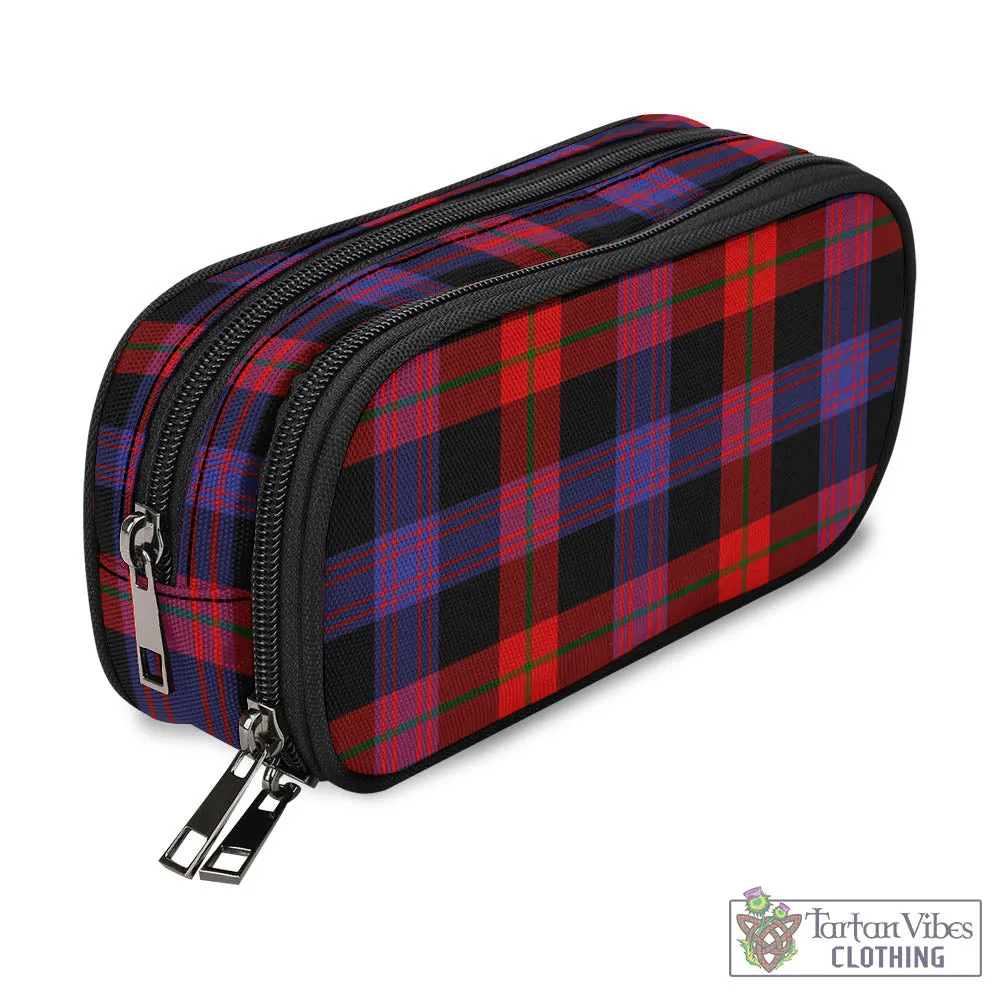 Broun Modern Tartan Pen and Pencil Case