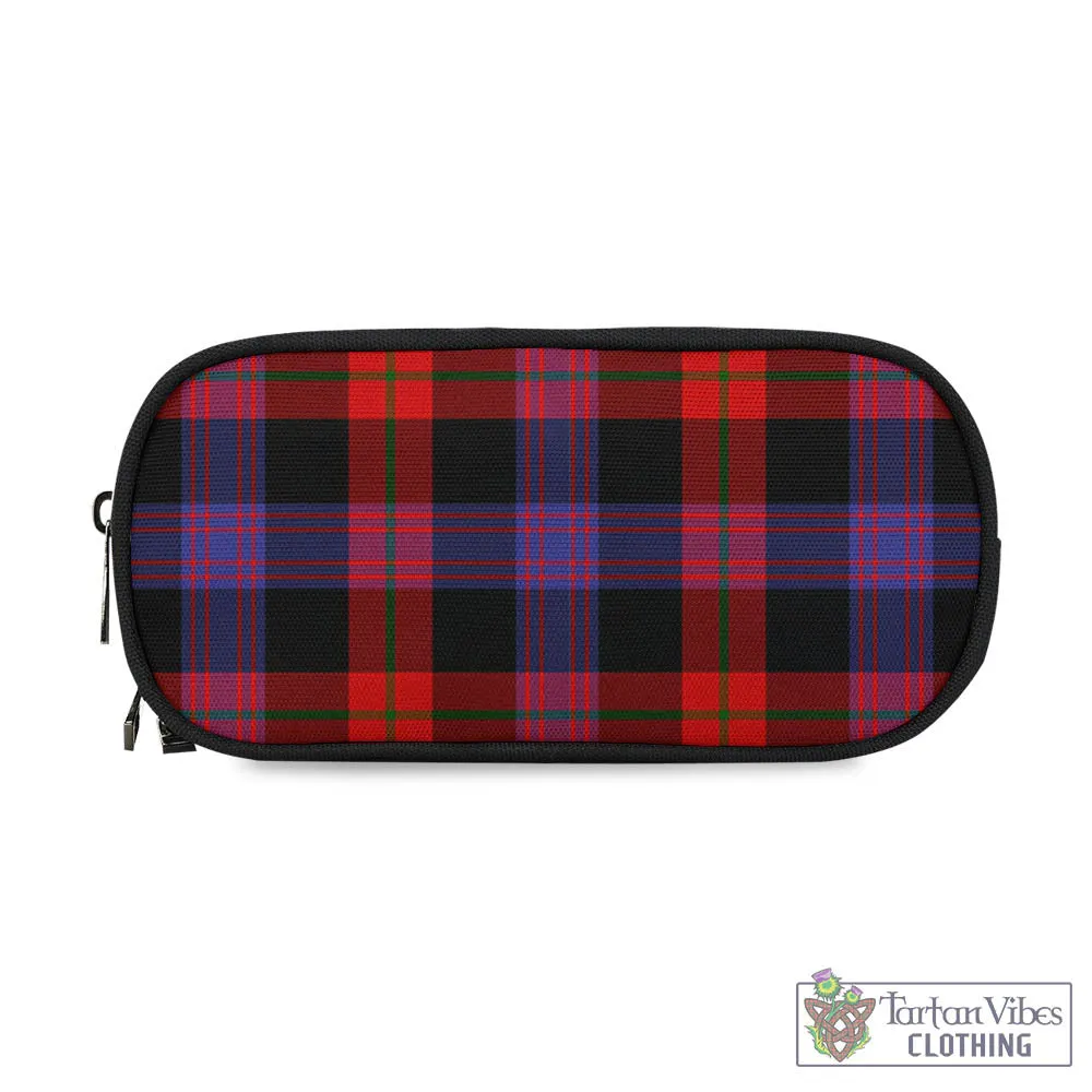 Broun Modern Tartan Pen and Pencil Case