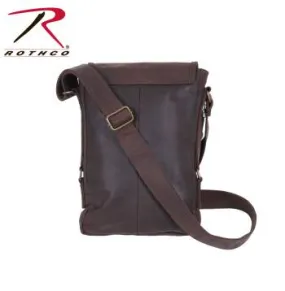 Brown Leather Military Tech Bag