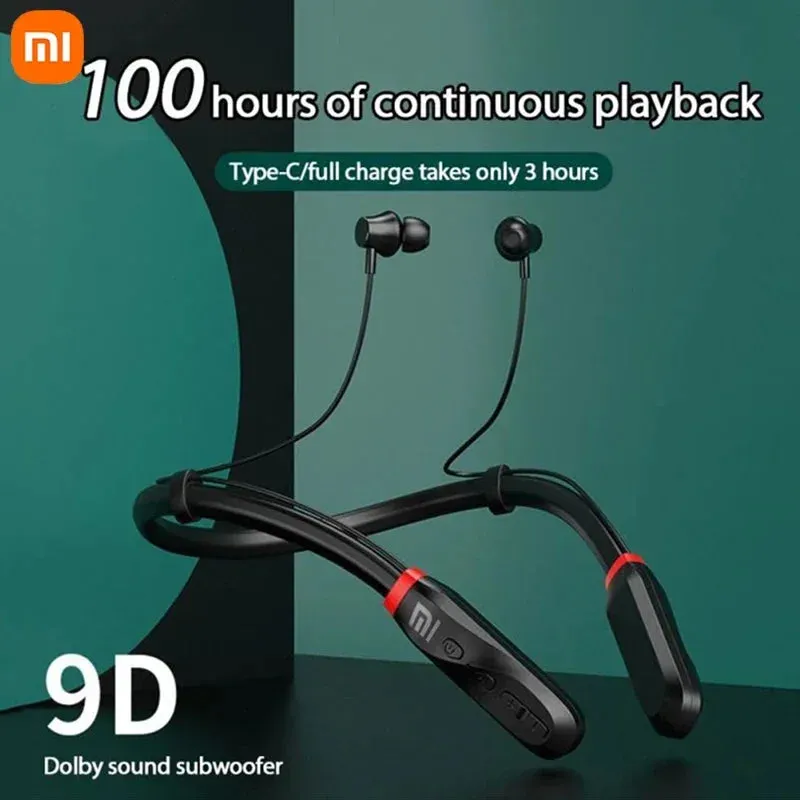 CAN YOU HEAR ME™ Neckband Bluetooth Headphones Wireless Earphones 9D Sound Sport Headset Waterproof TWS Earbuds with Mic for phone